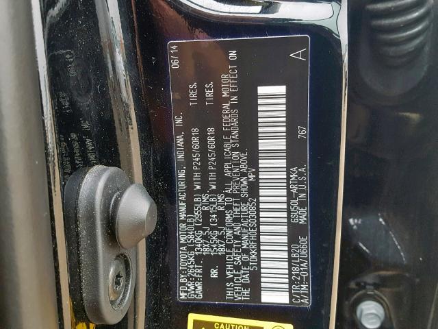 Toyota Highlander XLE 2014