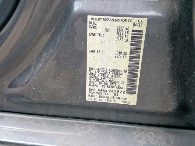 2017 NISSAN ALTIMA 2.5