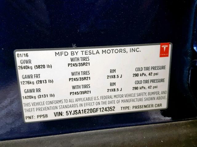 Tesla Model S 2016