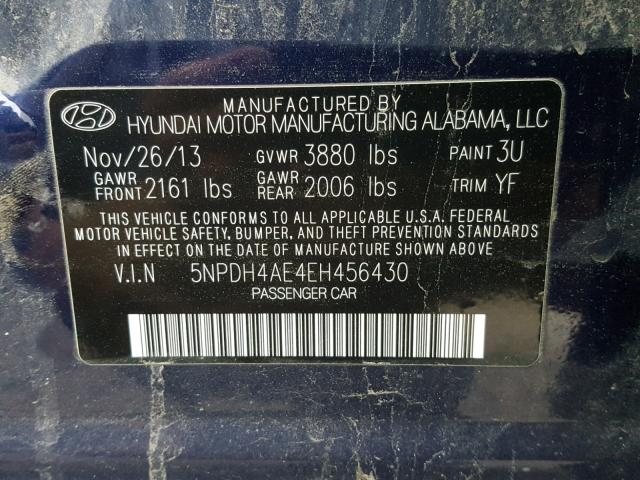 Hyundai Elantra SE 2014