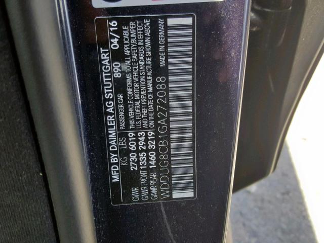 2016 MERCEDES-BENZ S 550