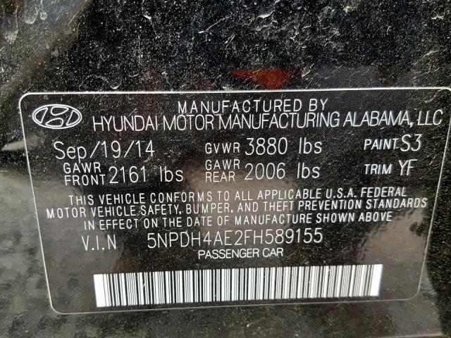 2015 HYUNDAI ELANTRA SE